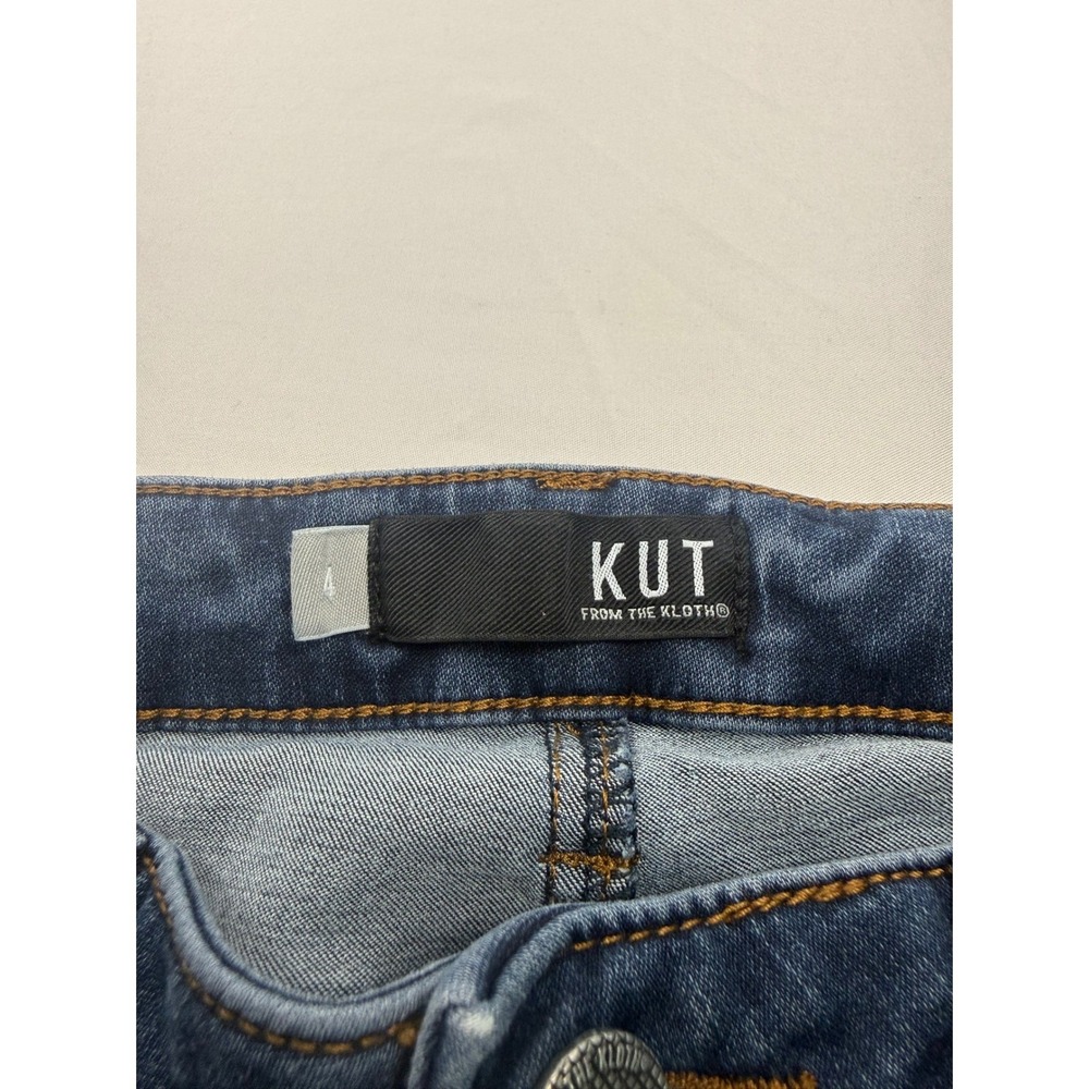 KUT From The Kloth Size 4 Donna Ankle Skinny Jeans Dark Wash Stretch Denim - Picture 3 of 9